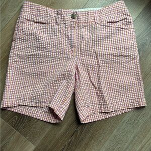 Lands' End Pink and White Checkered Women's Shorts